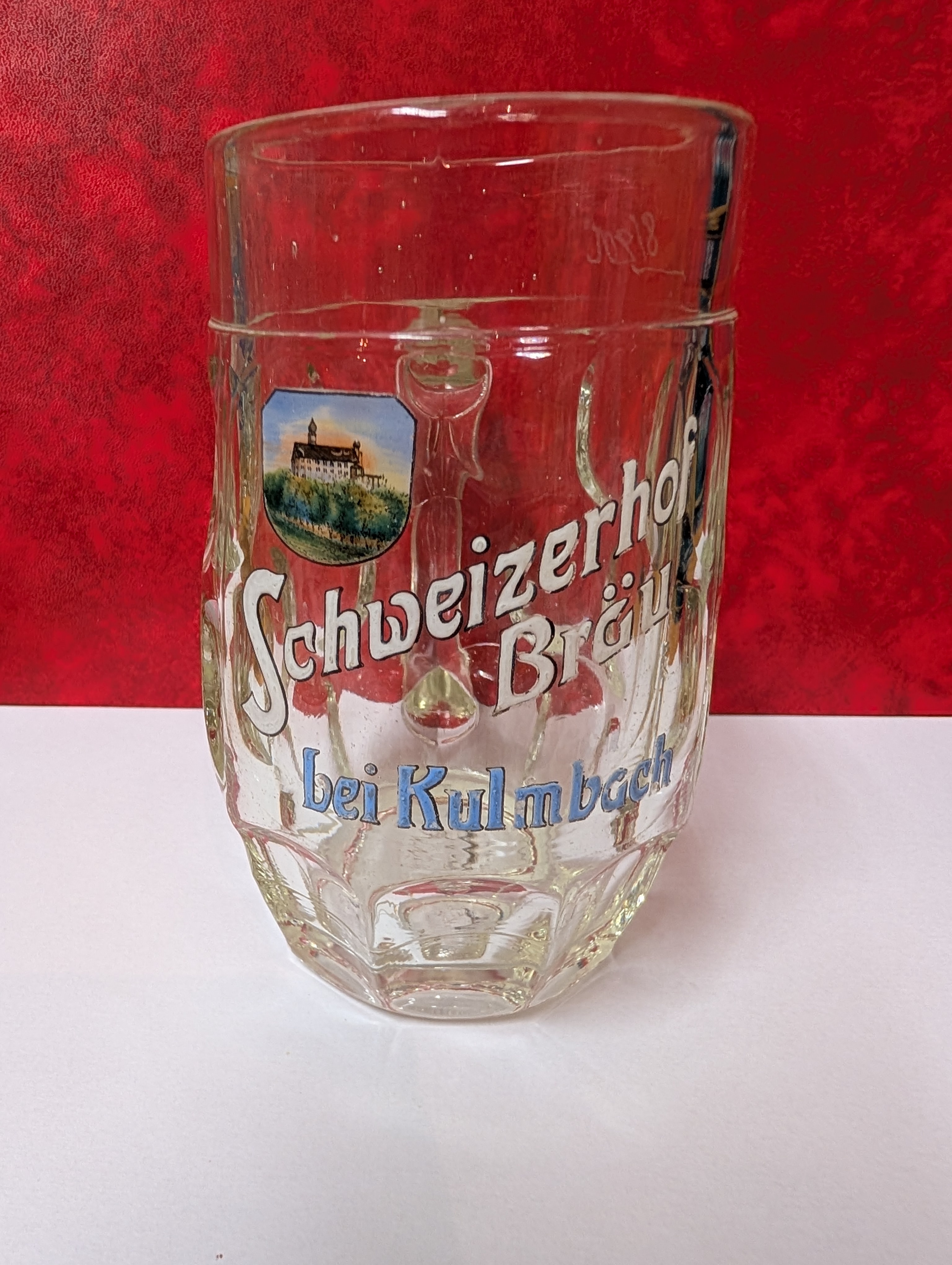 8/20 L geritzt, um 1920 - dick emalliert 